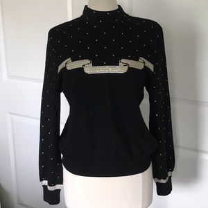 St. John Evening black sweater small
